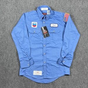 Bulwark FR CAT 2 Mens Medium Flame Resistant Button Up Work Shirt 0173